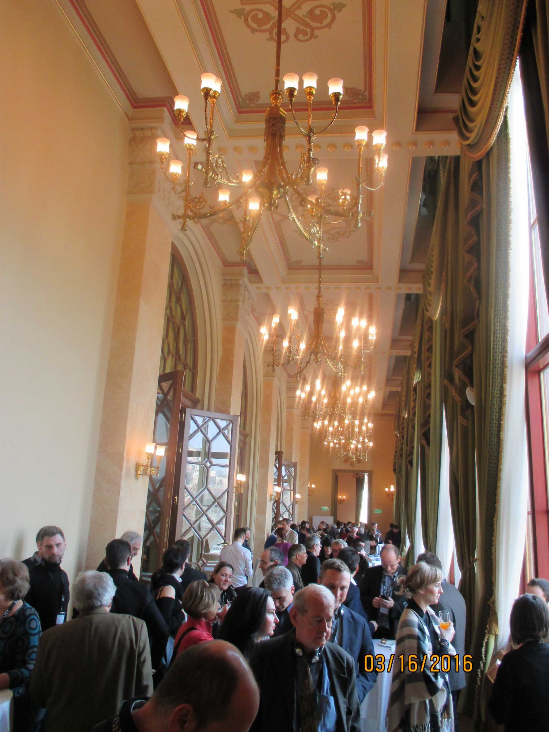 Foyer kongresovej sály Pesti Vigadó