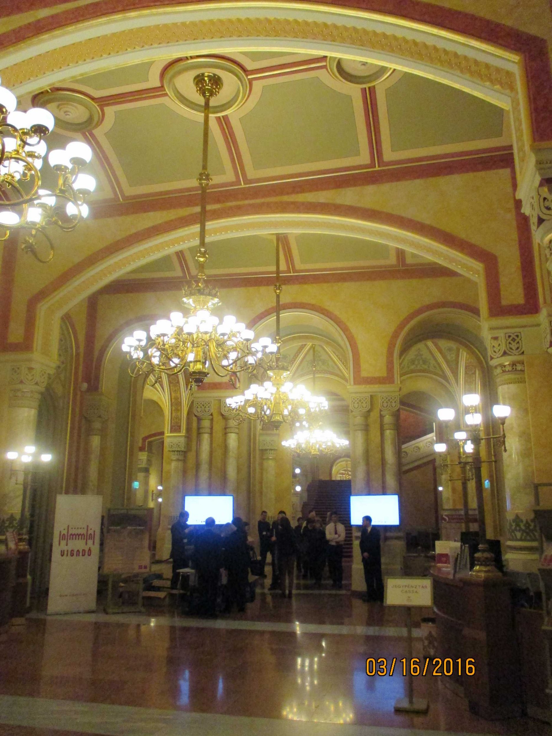 Foyer budovy Pesti Vigadó