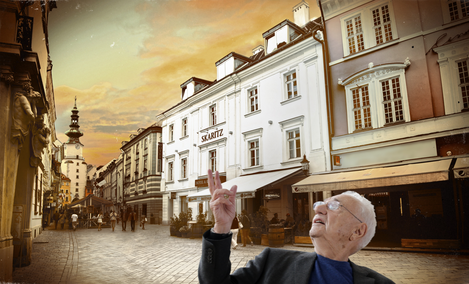 Pilotný a testovací projekt SKARITZ v Bratislave na Michalskej 382/4. Exkluzívne pre portál ARCHINFO zapózoval Frank Gehry, ambasádor projektu.