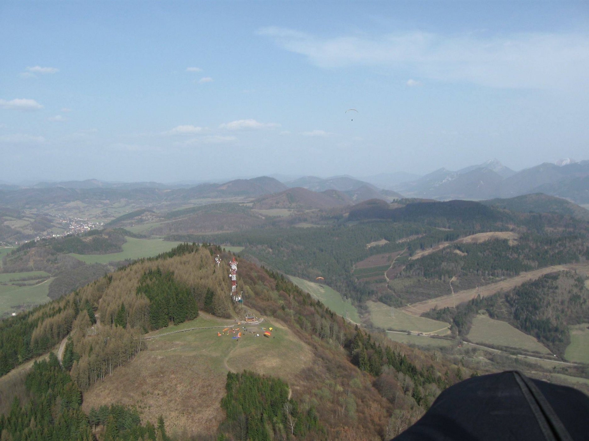 Letecká snímka - pohľad na vrchol Straníku