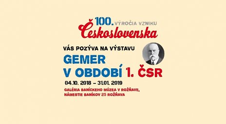 GEMER V OBDOBÍ 1. ČSR
