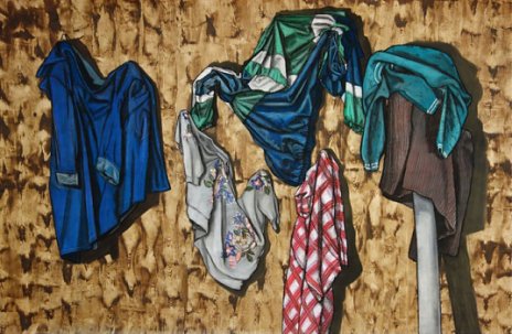 Erika Miklóšová: Zátišie s drapériami II.