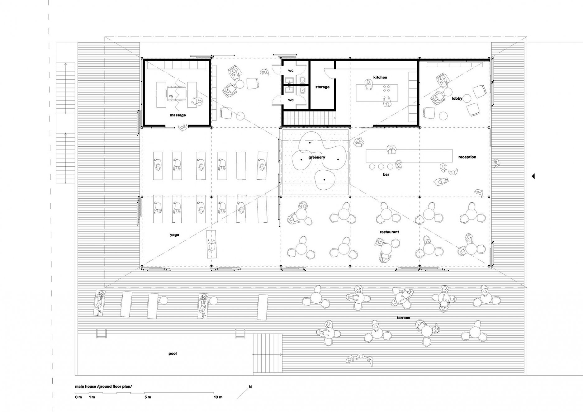 Main house - ground floor plan