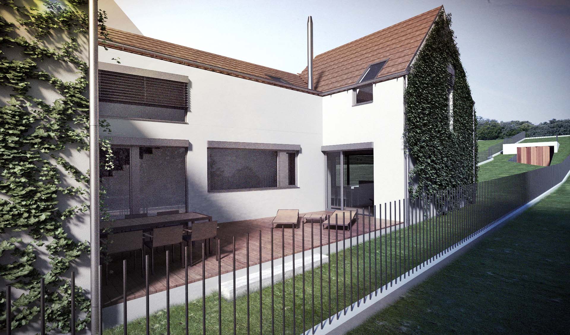 Átrium - vizualizácia