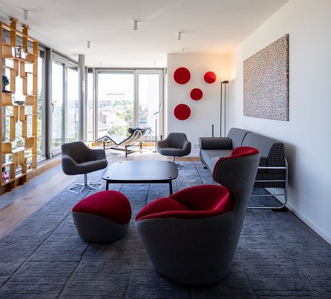 Interiér v mezonetovom byte v bratislavskom Starom Meste