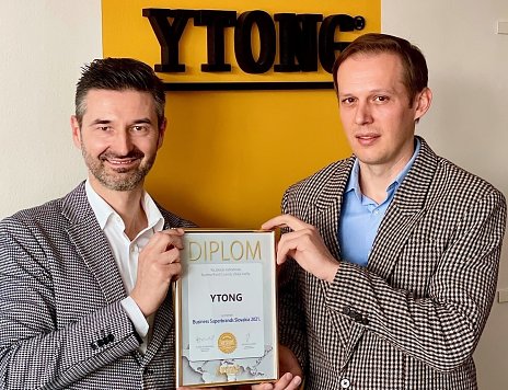 Značka Ytong získala cenu Business Superbrands 2021