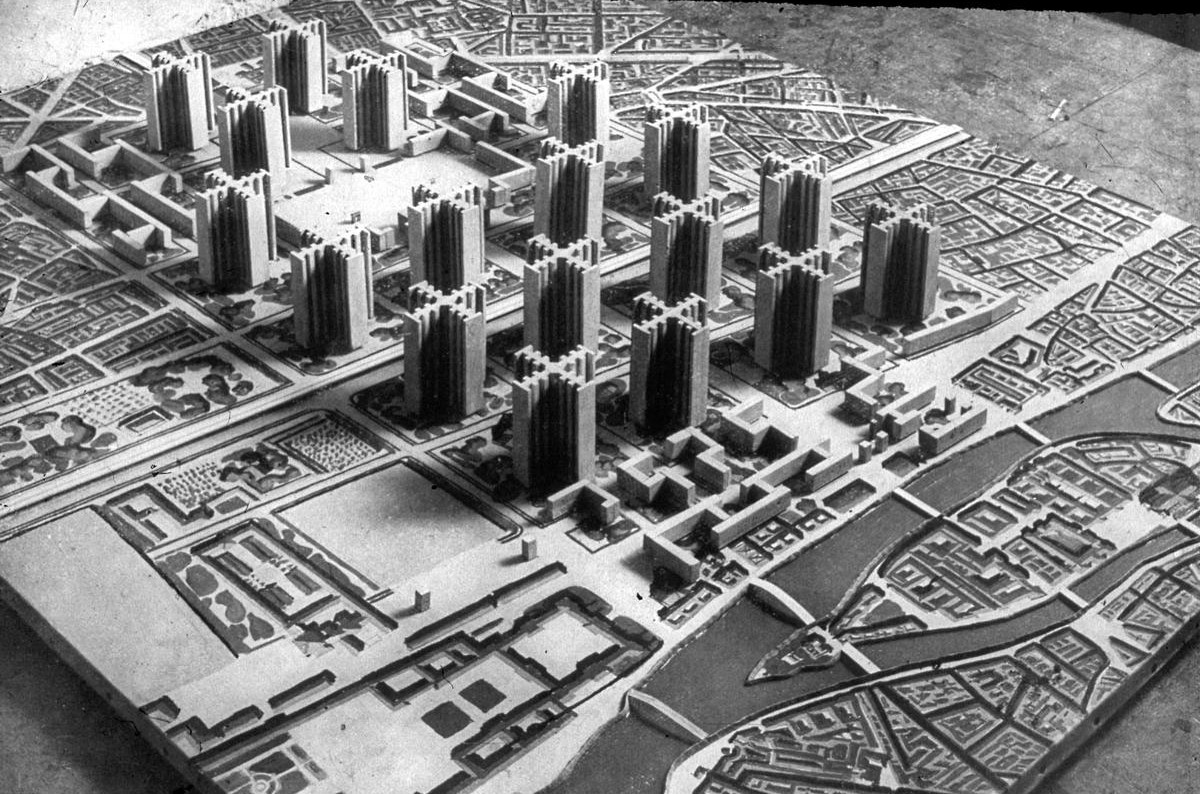 LeCorbusierov Plan Voisin pre Paríž z roku (1925)