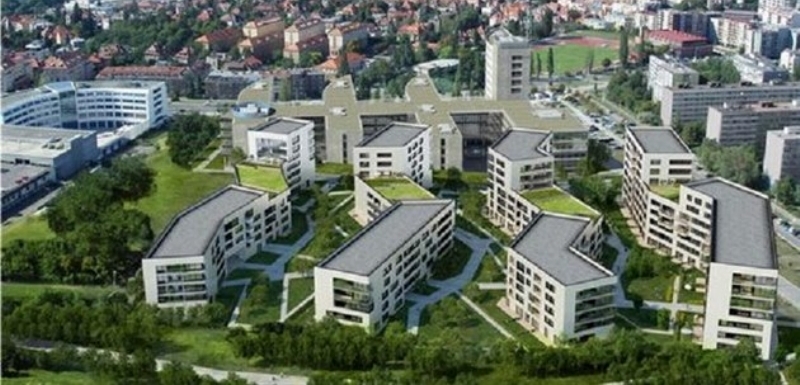 Původní vizualizace projektu Rezidence Park Kavčí Hory (Central Group)