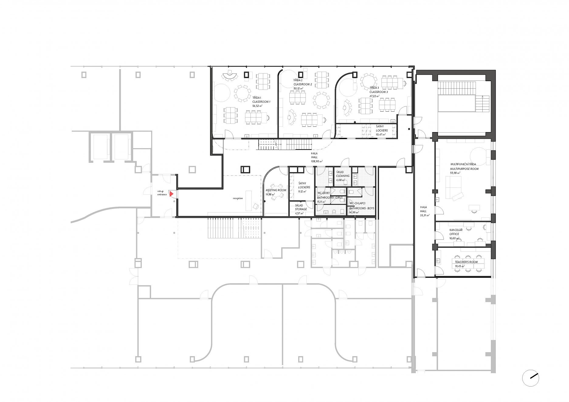 Brno - pôdorys poschodia