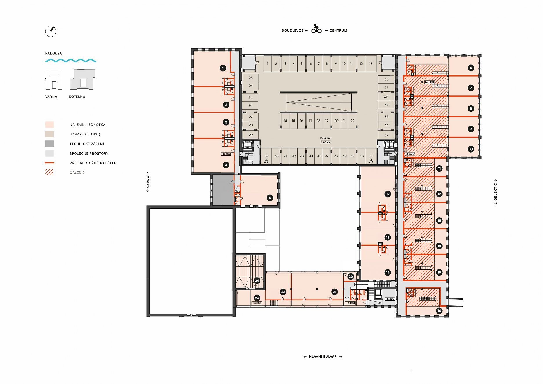 Kotolňa - pôdorys 2. NP