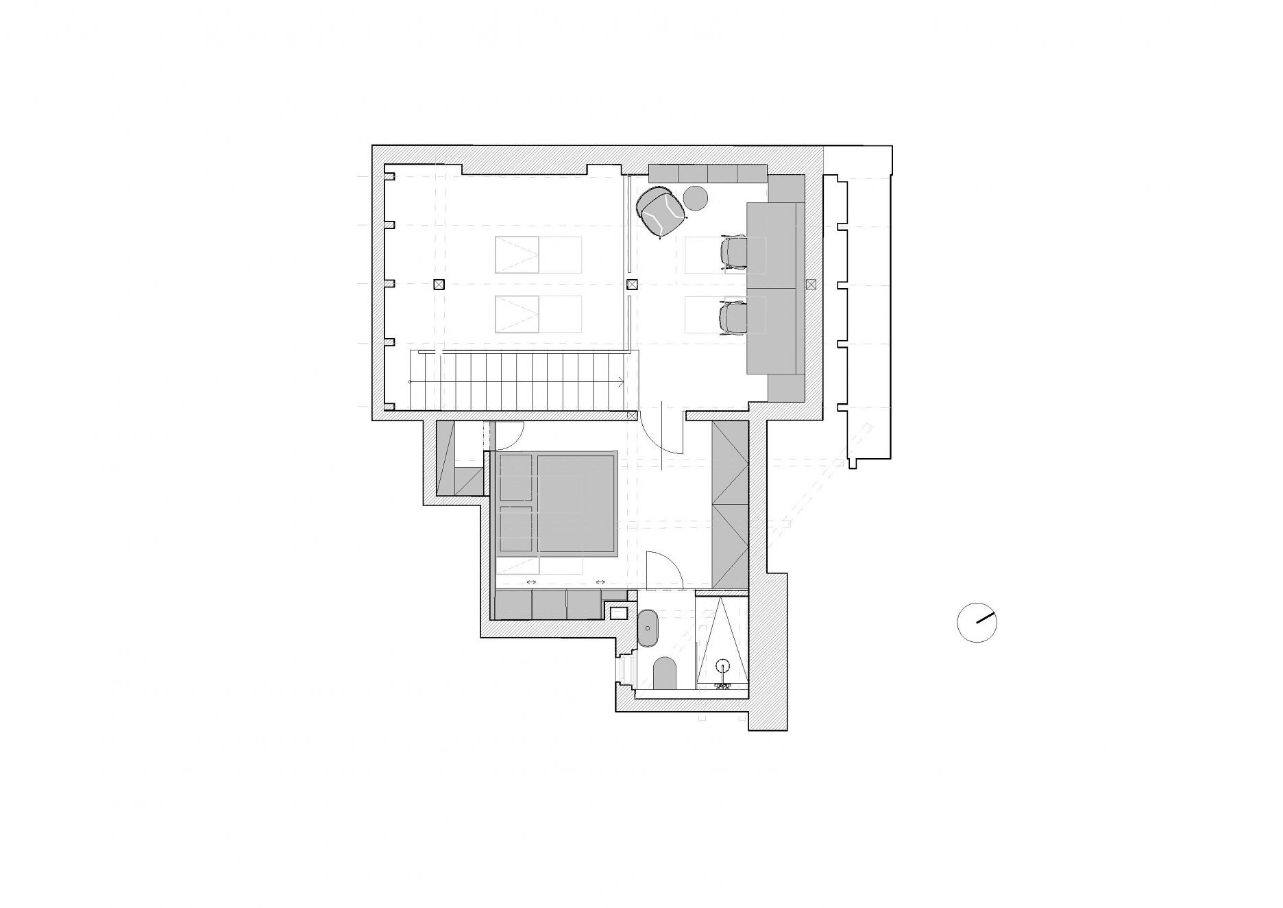 Pôdorys - horná úroveň