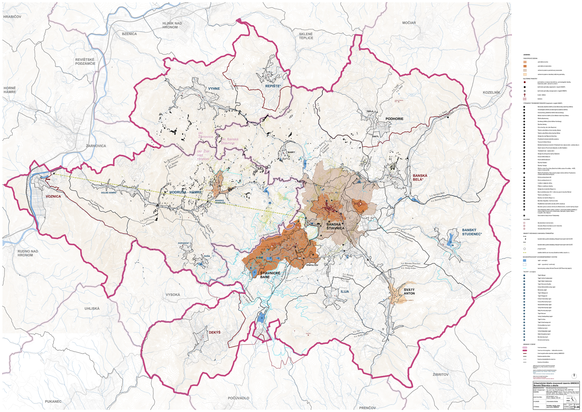Pamiatky, tajchy, zóny, rezervácie, UNESCO