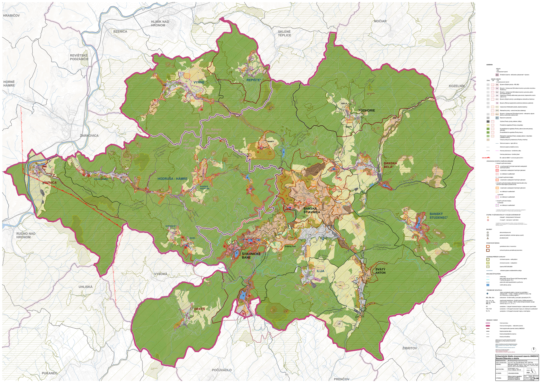 Výkres návrhu regulácie funkčného využitia a priestorová regulácia