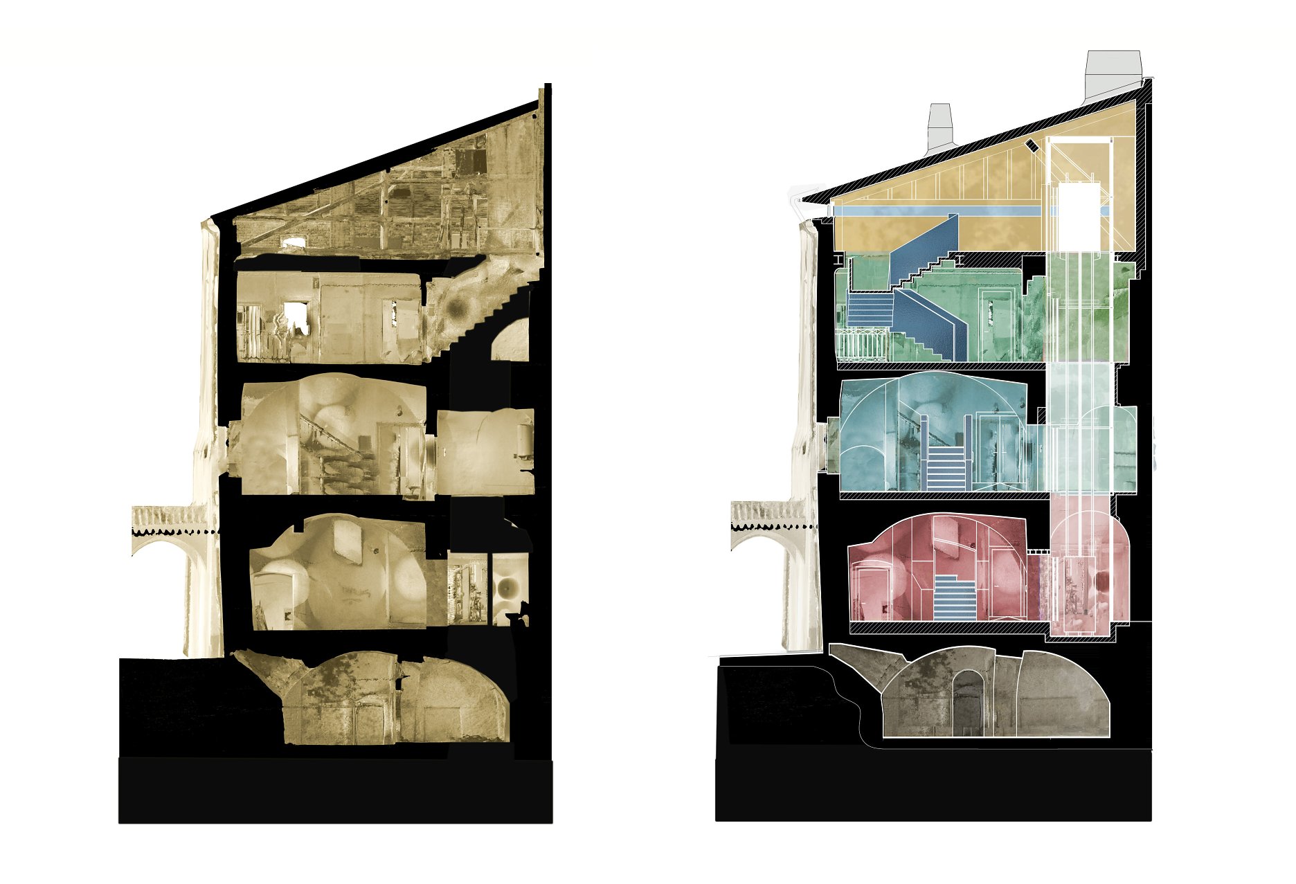 Schematický rez - koncept