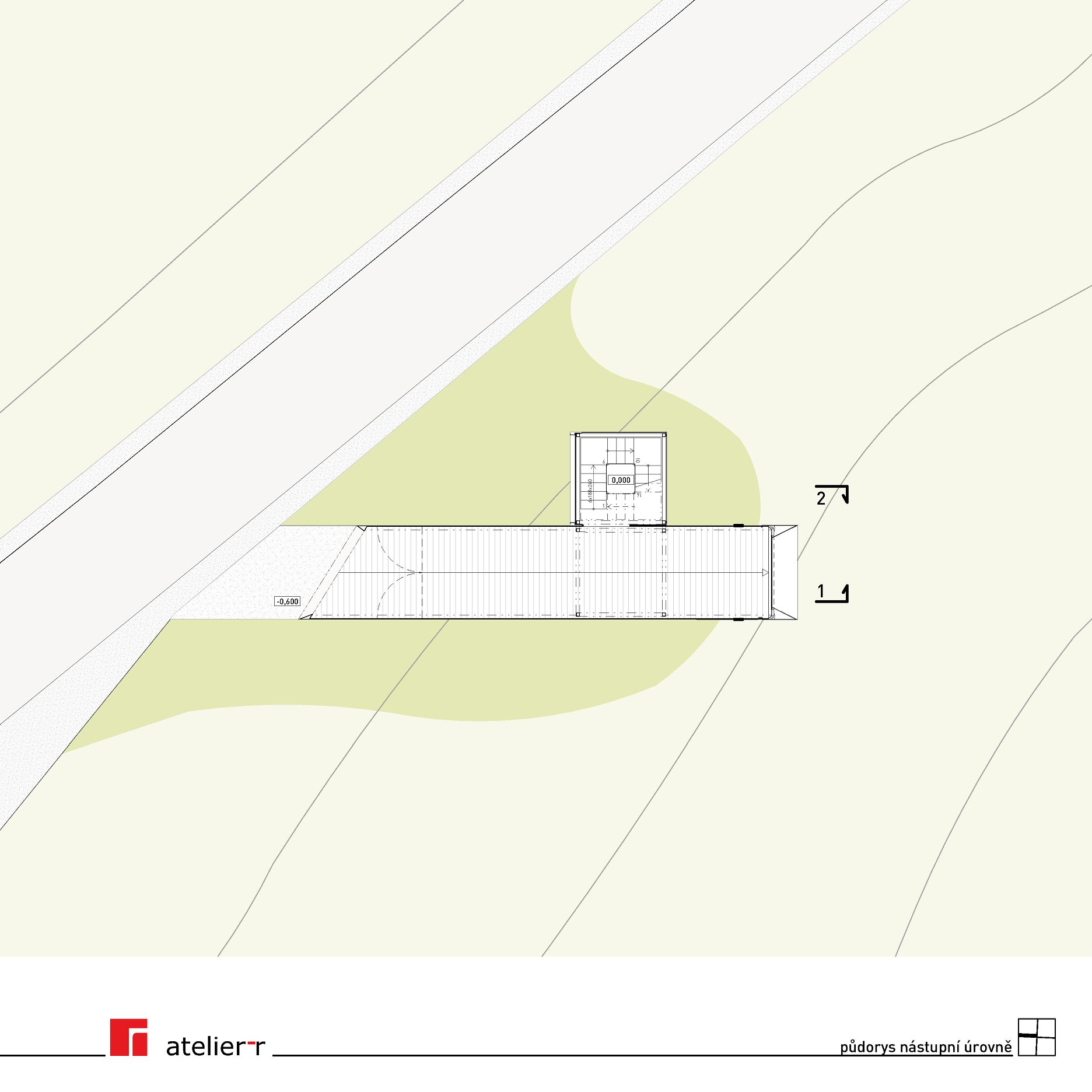 Pôdorys nástupnej úrovne