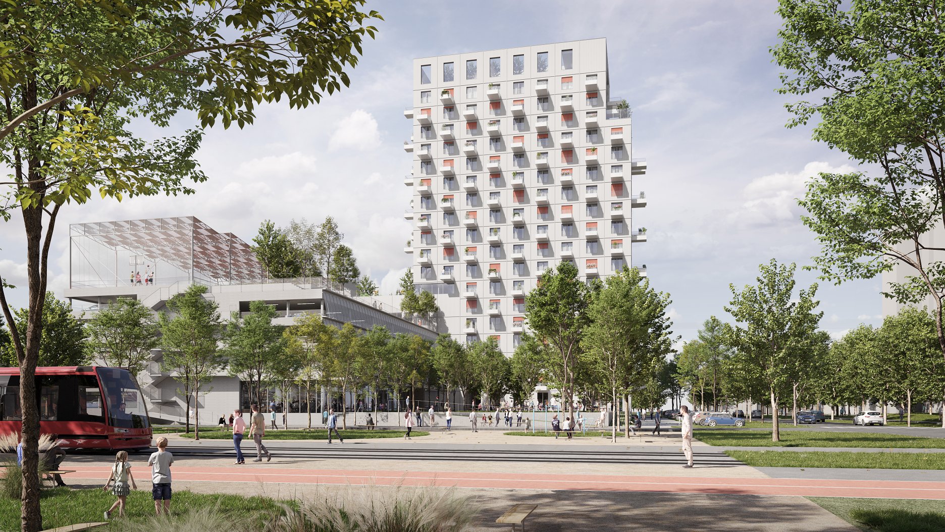 Polyfunkčná zóna Janíkov dvor - aktuálne vizualizácie ateliéru A.B.K.P.Š. 