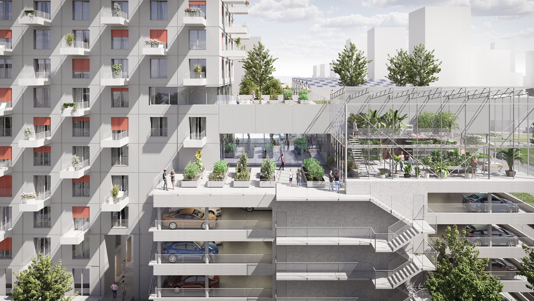 Polyfunkčná zóna Janíkov dvor - aktuálne vizualizácie ateliéru A.B.K.P.Š. 