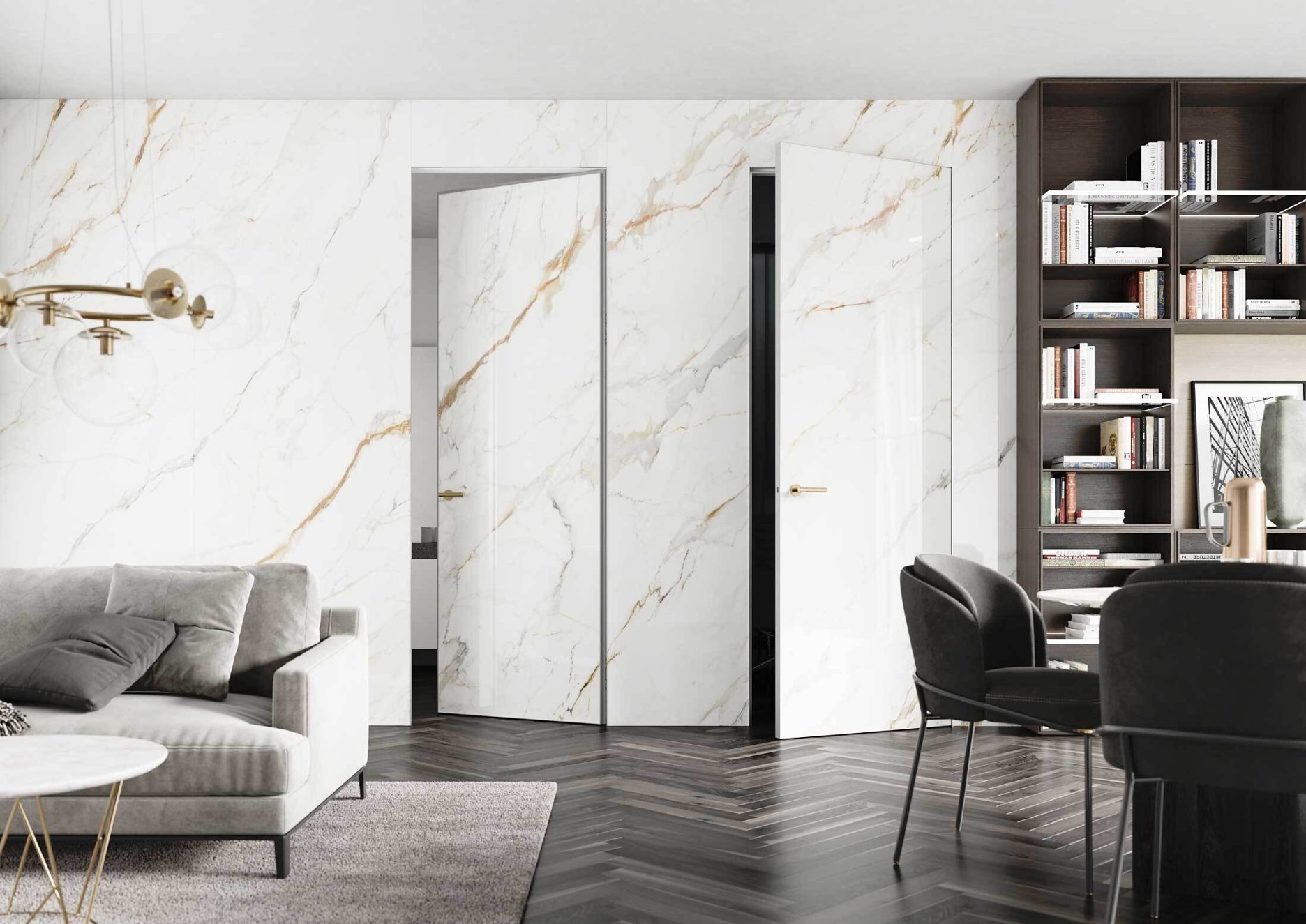 Dvere MASTER v skrytej zárubni DUAL