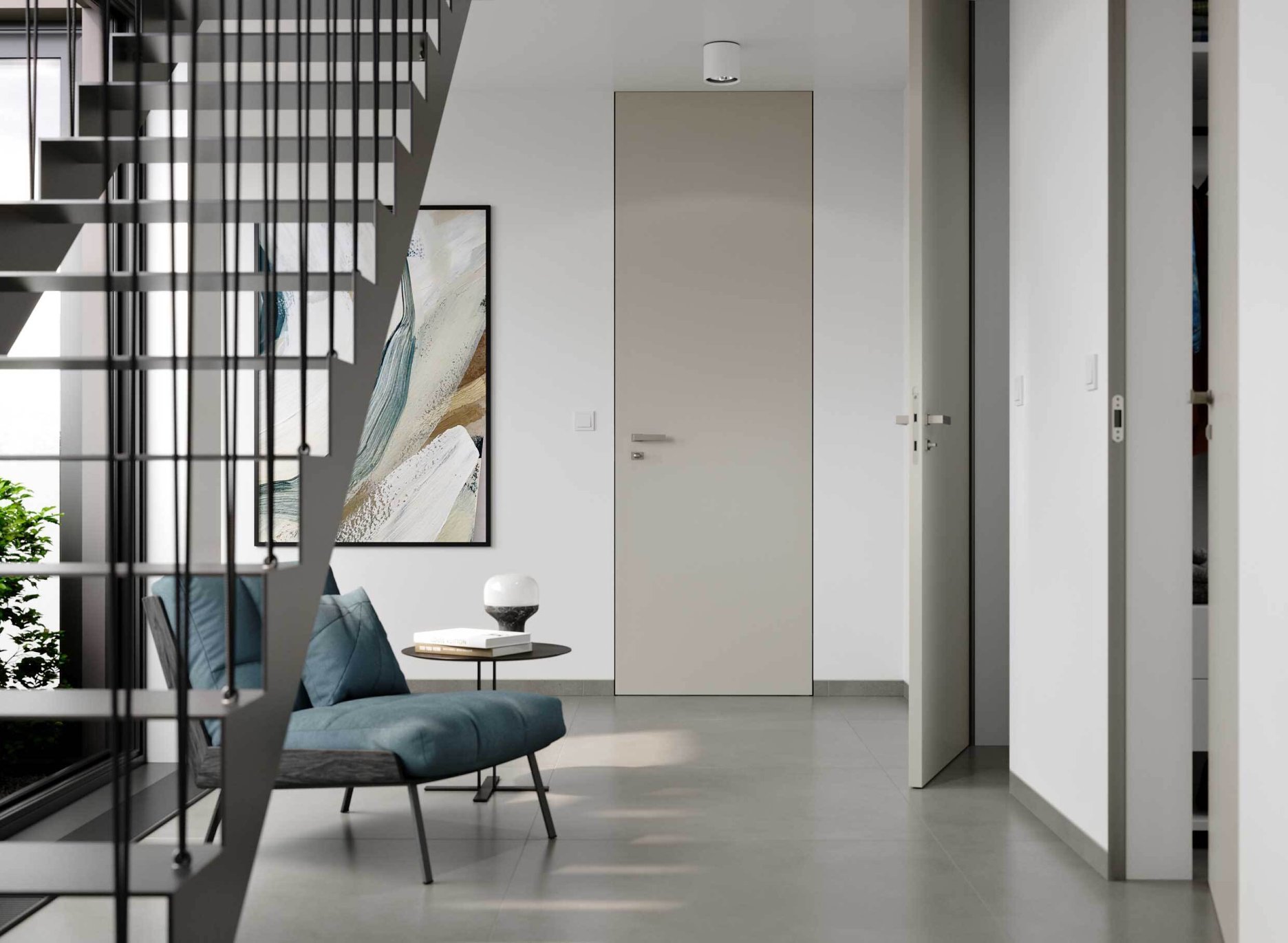 Dvere CLEVER v skrytej zárubni AKTIVE 