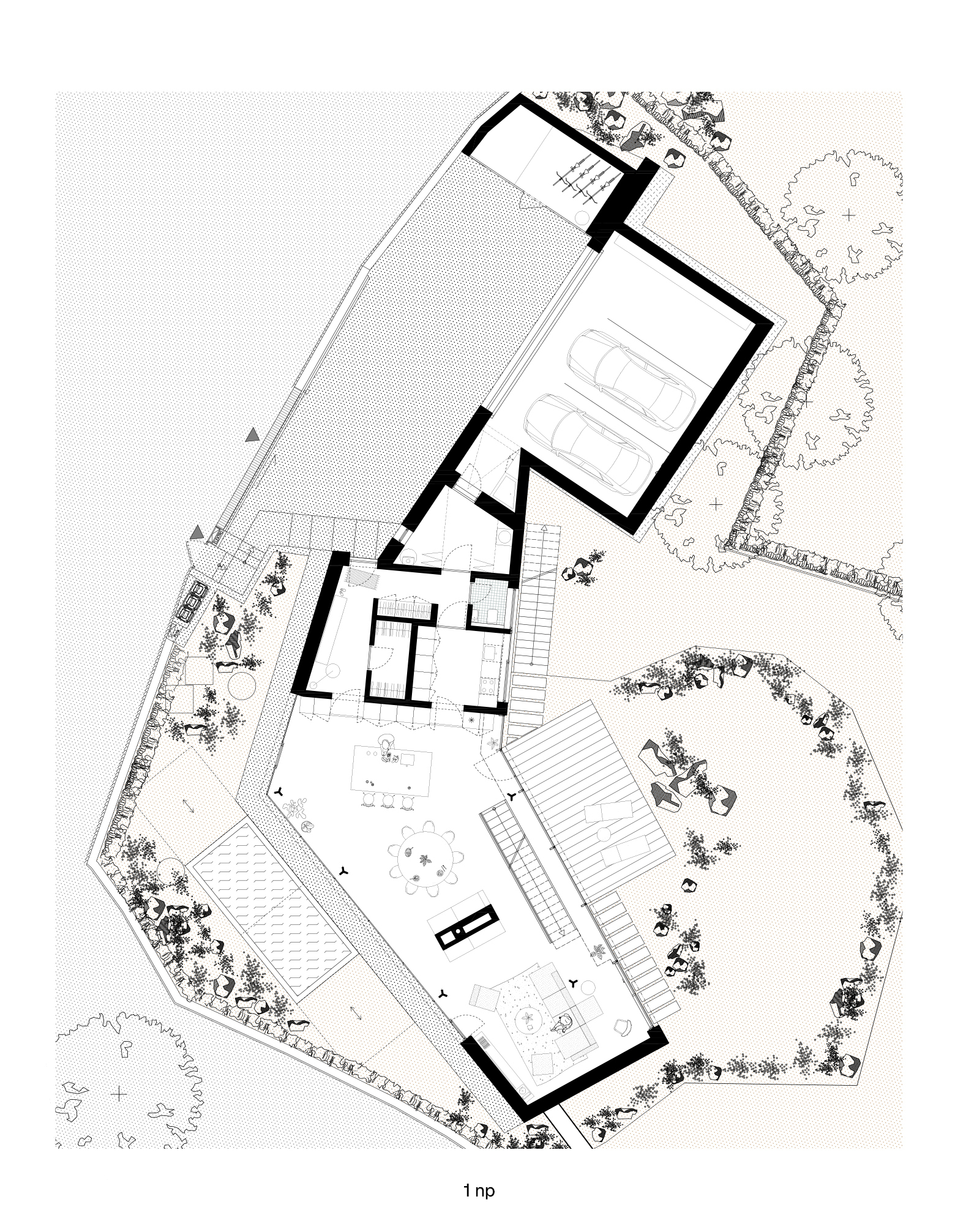 Pôdorys 1. NP