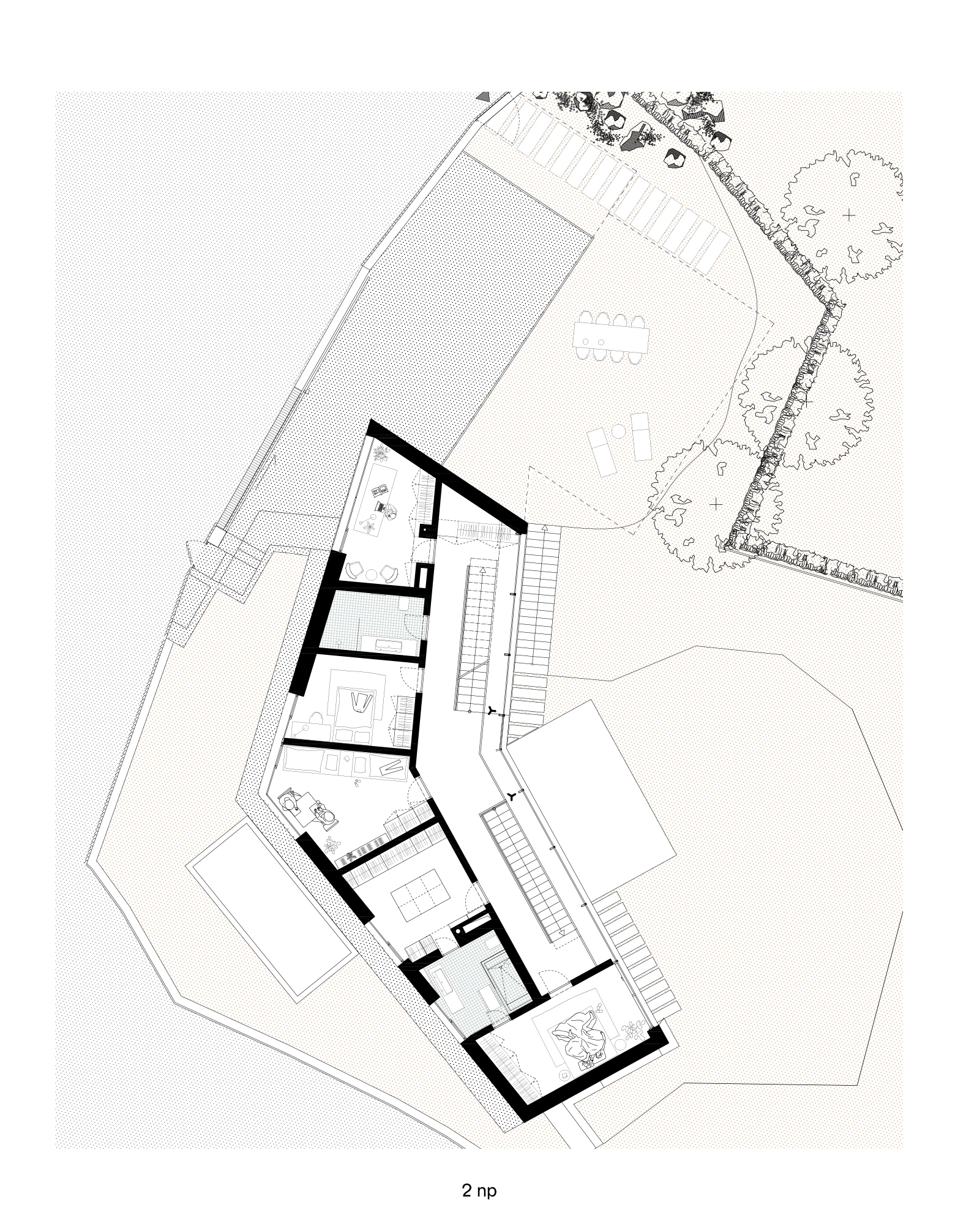 Pôdorys 2. NP