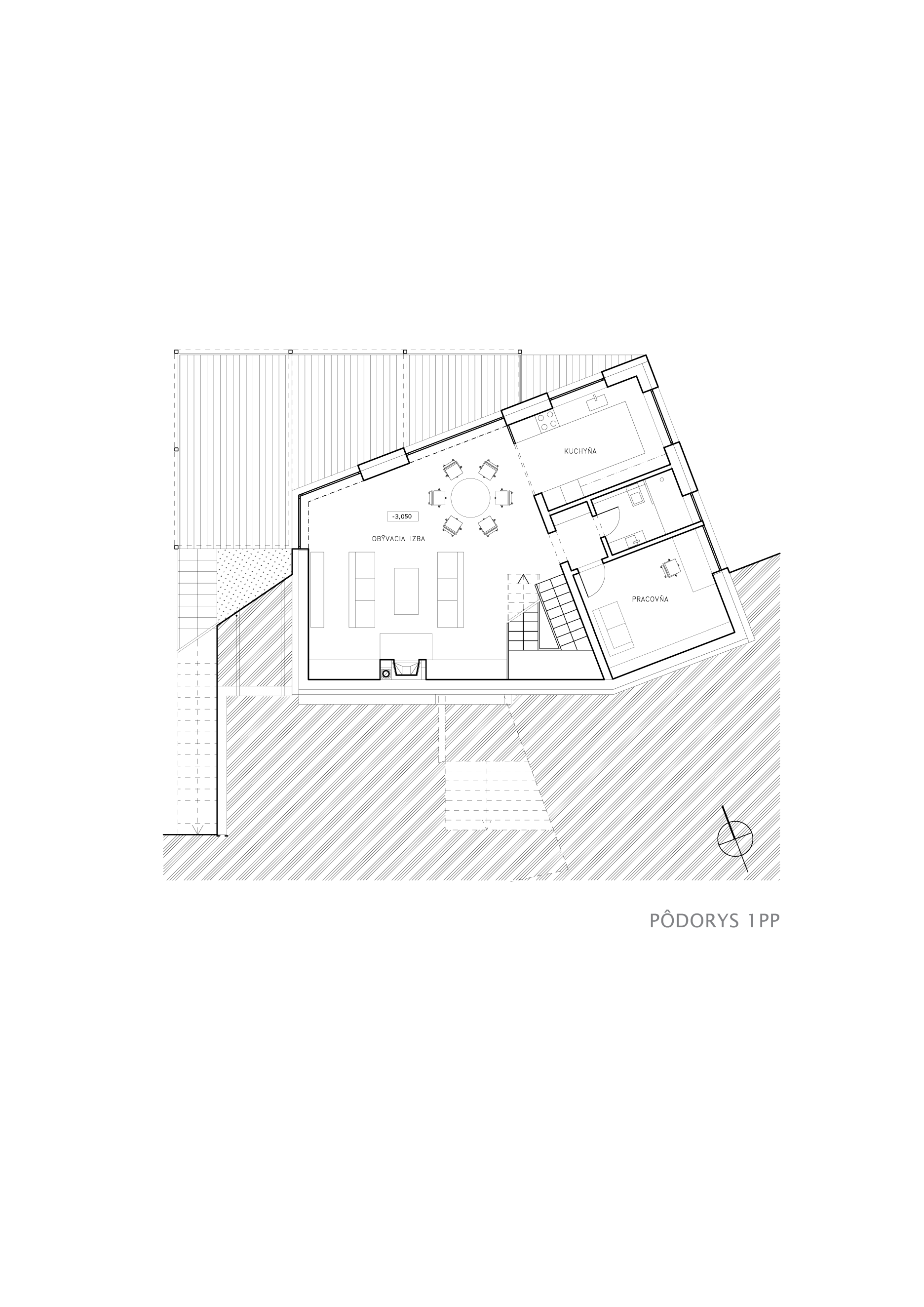 Pôdorys 1. PP