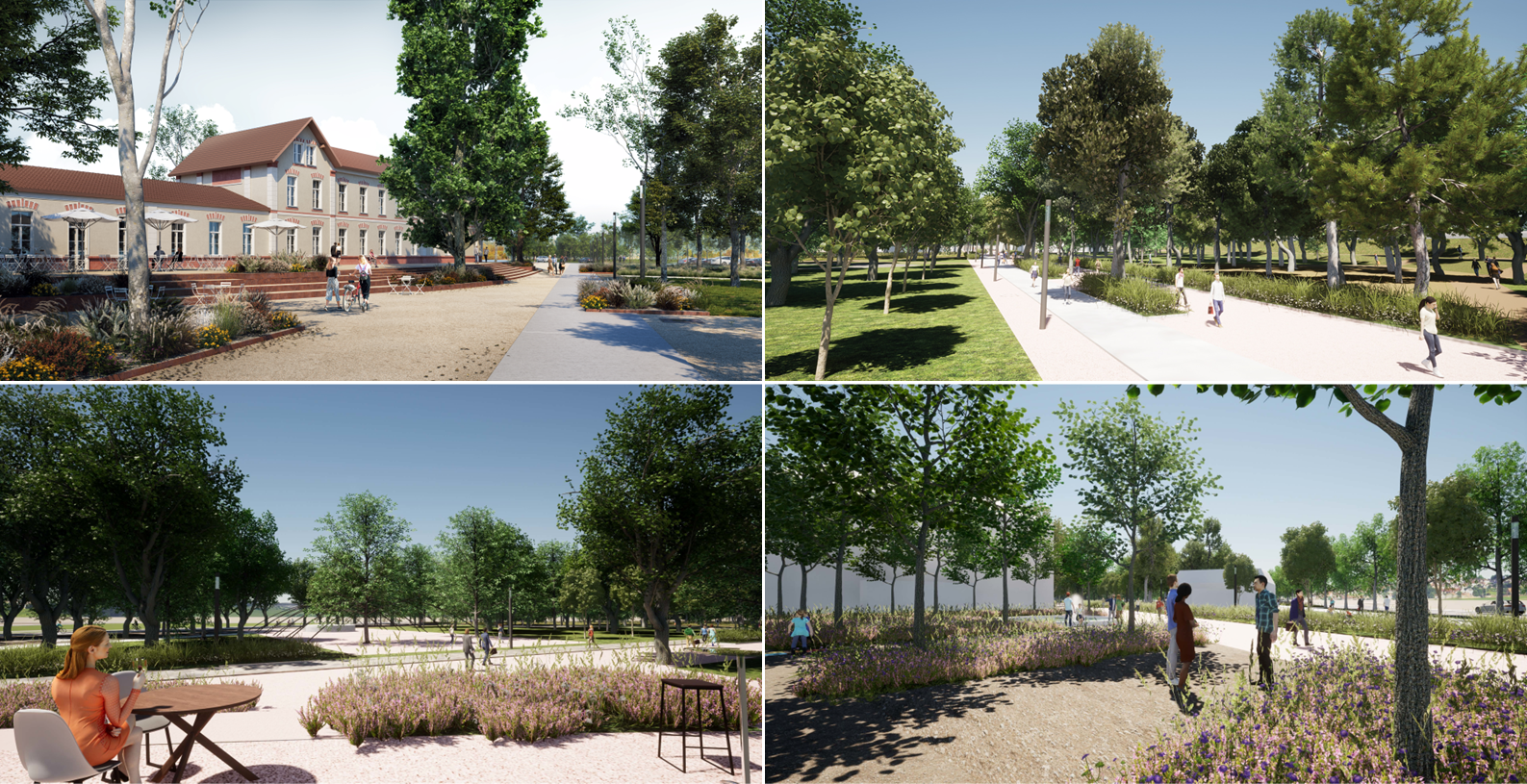 Park M. R. Štefánika - autori: Mag. arch. Peter Stec, ArtD., Ing. akad. arch. Ján Studený, Ing. Peter Pasečný, Ing. Lucia Paulíková Lackovičová, spolupráca: Ing. arch. Alena Tunderová, Ing. Veronika Petrúšková, 1. miesto v súťaži