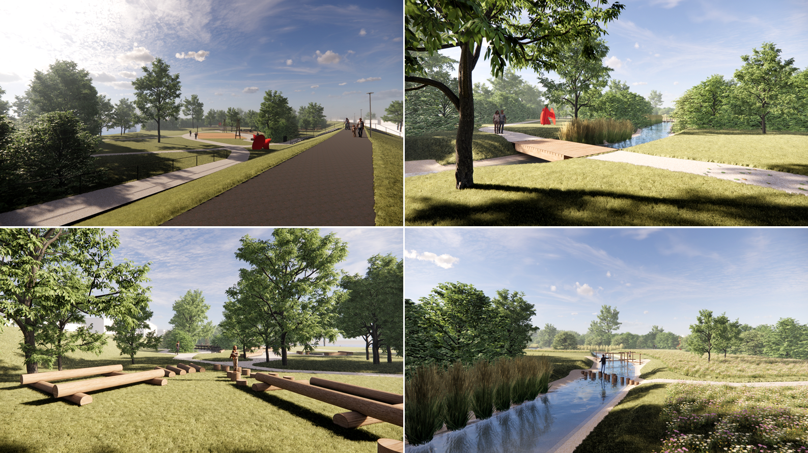 Trenčiansky luh - autori: Ing. Viktória Gáspár, Ing. arch. Matúš Janota, Ing. arch. Richard Kastel, Prof. RNDr. Vladimír Kováč, PhD., Ing. Martin Mišík, PhD., doc. Ing. Andrej Škrinár, PhD., 1. miesto v súťaži