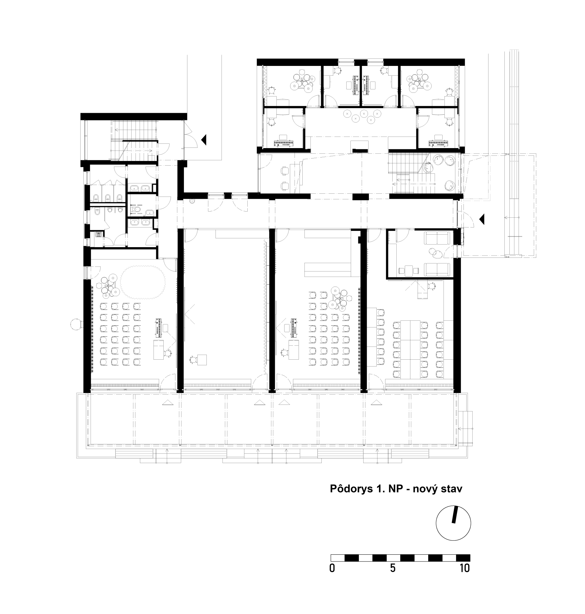 Pôdorys 1. NP - nový stav