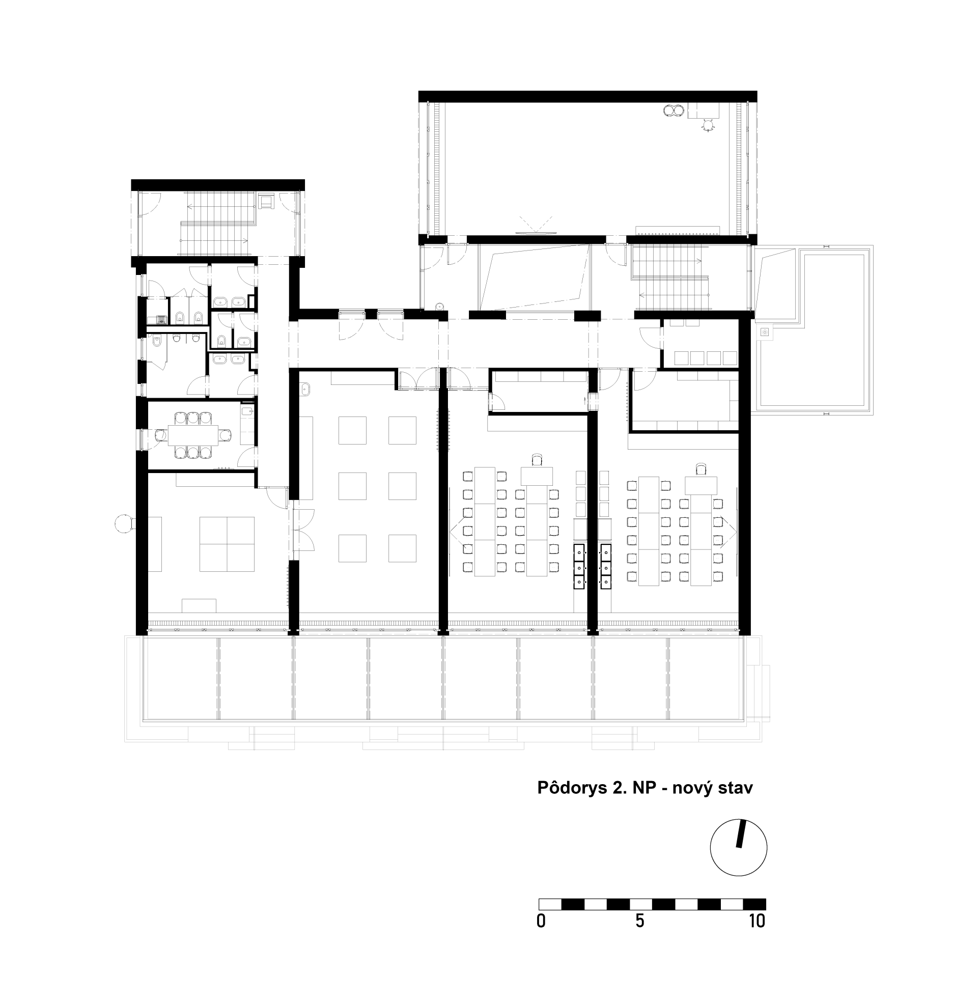 Pôdorys 2. NP - nový stav