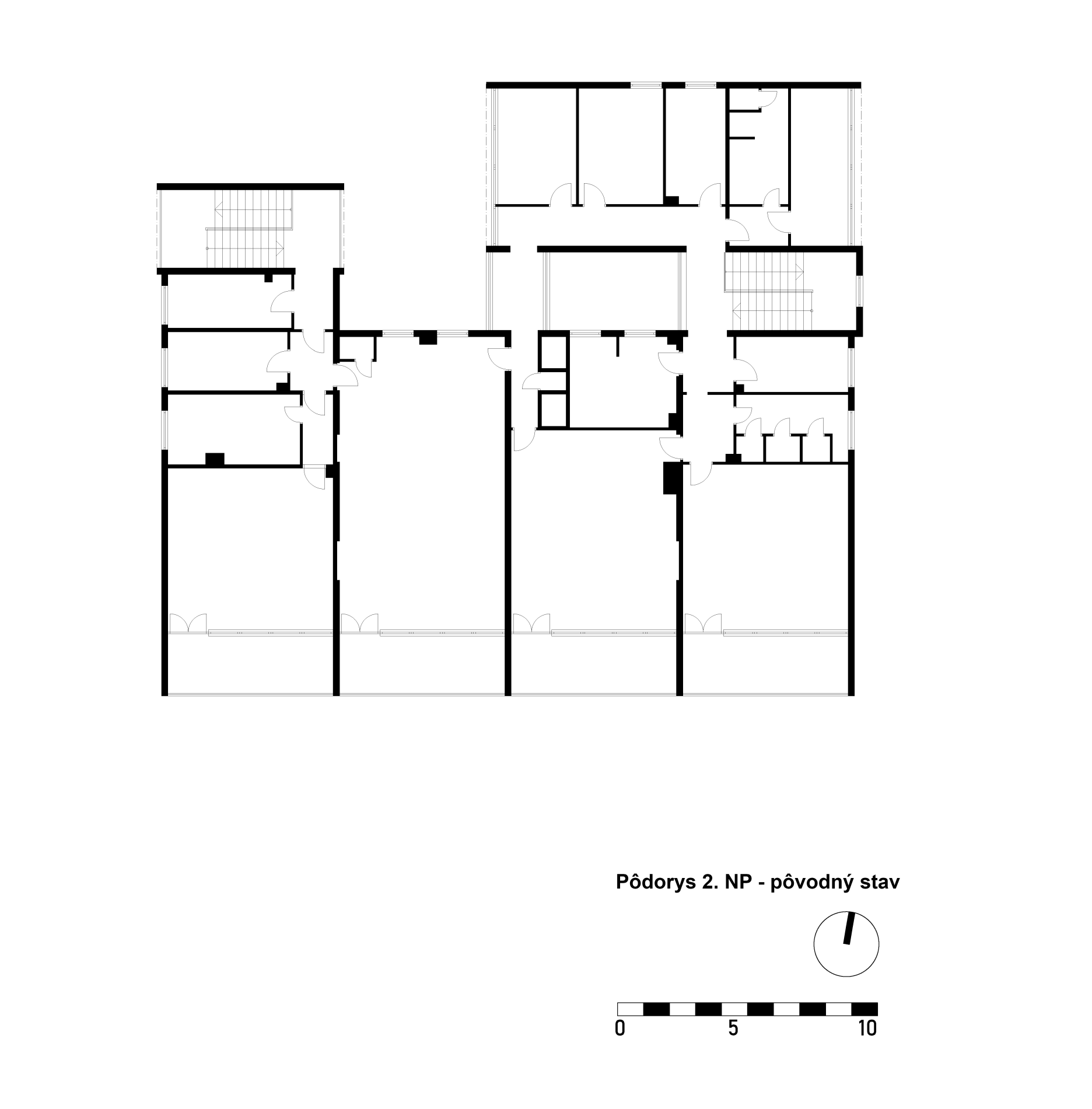 Pôdorys 2. NP - východiskový stav