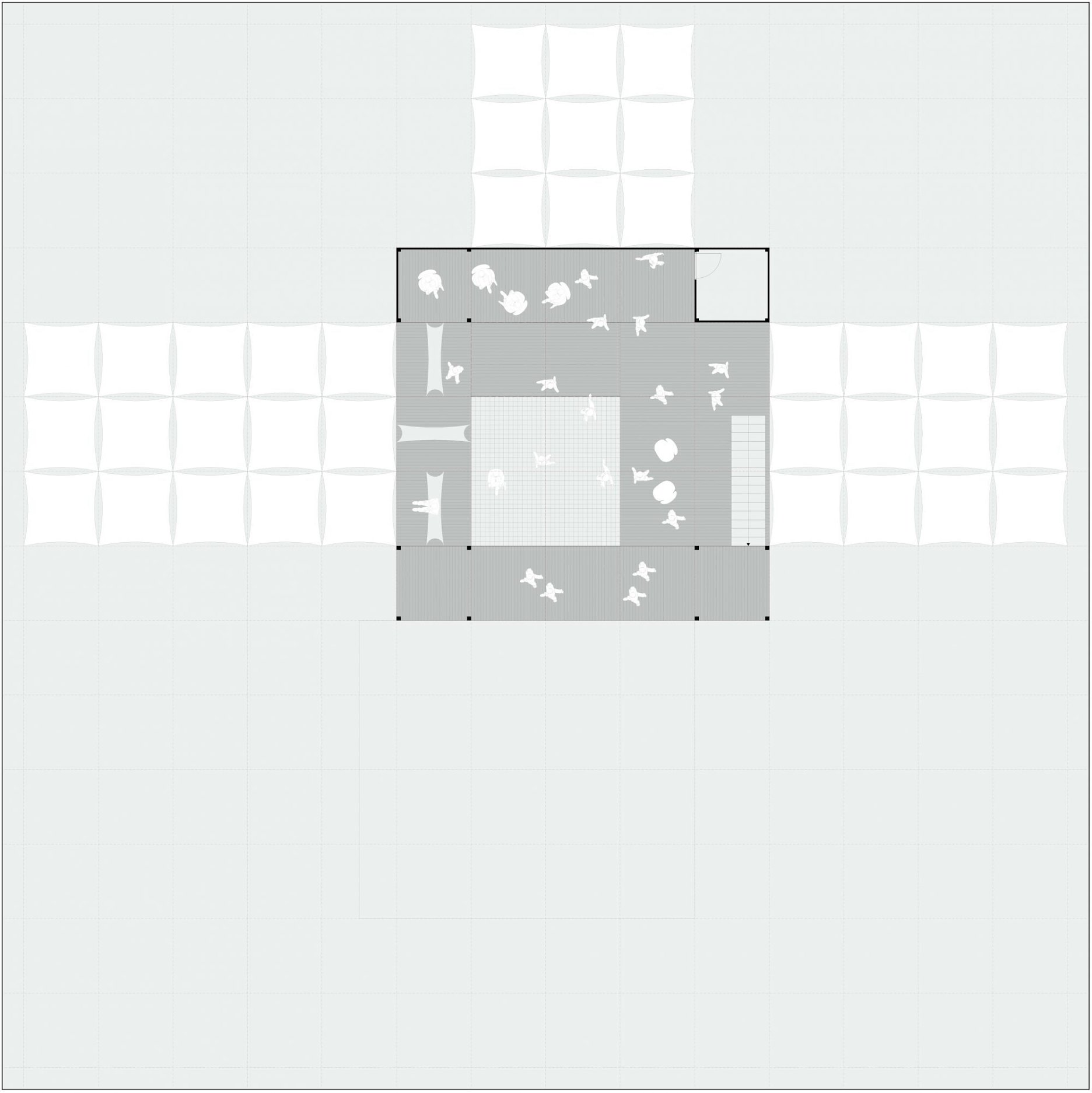 Pôdorysná schéma tretej úrovne