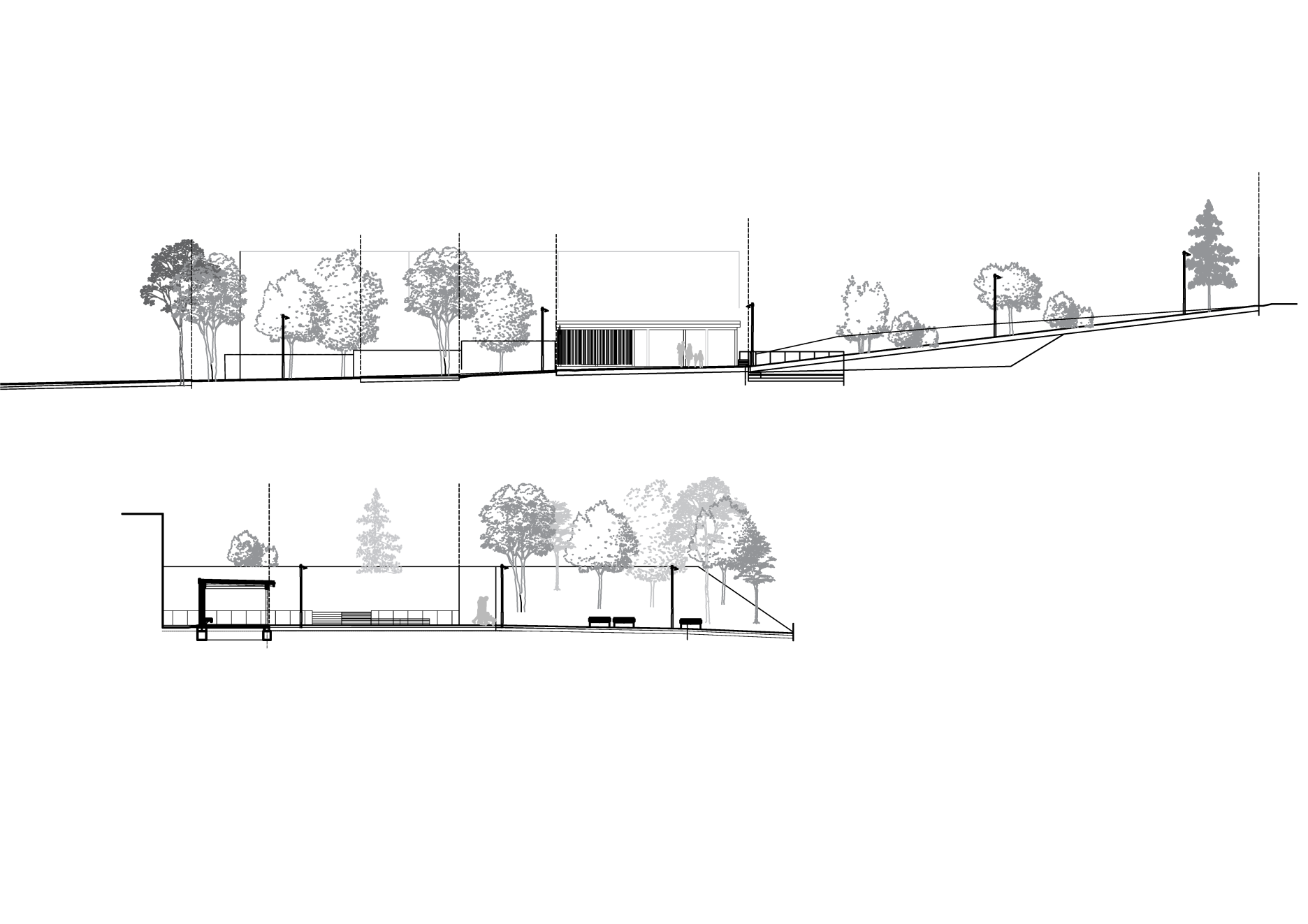 Schematické rezy územím