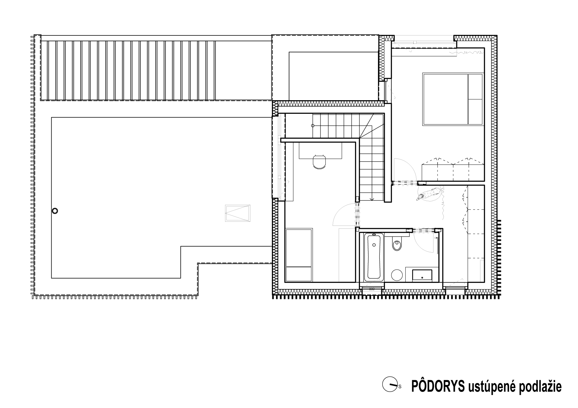 Pôdotrys ustúpeného podlažia