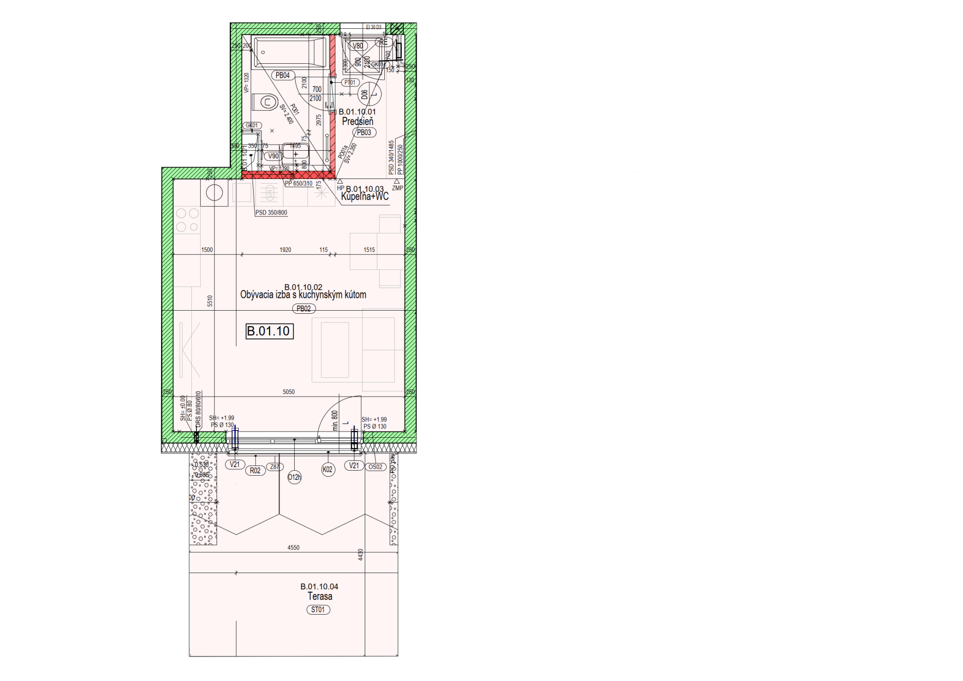 Pôdorys - východiskový stav