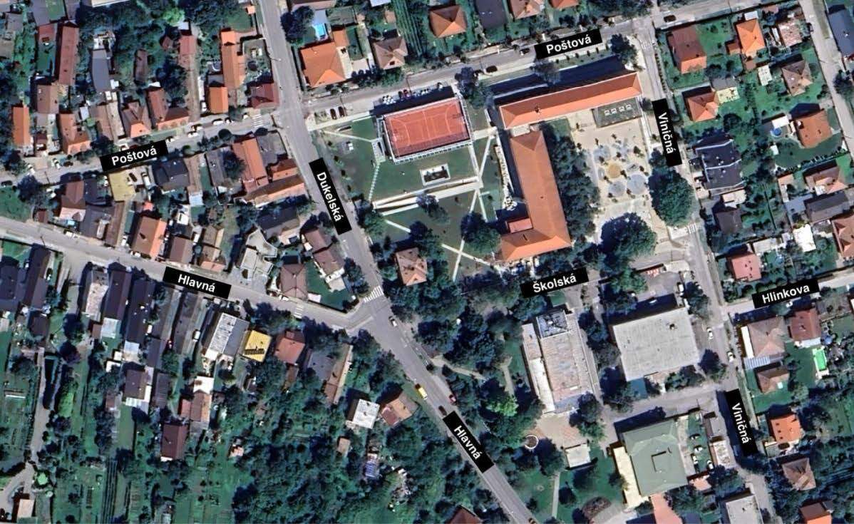 Riešené územie v kontexte okolitej výstavby