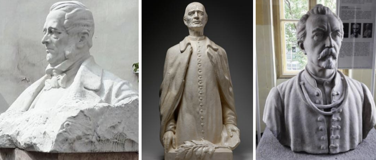 Niektoré diela na ktoré bol použitý mramor sochy M.Terézie: L. Šaloun – busta Palackého, Fr. Štefunko – busta A. Hlinku, J. Pospíšil – busta M. Tyrša 