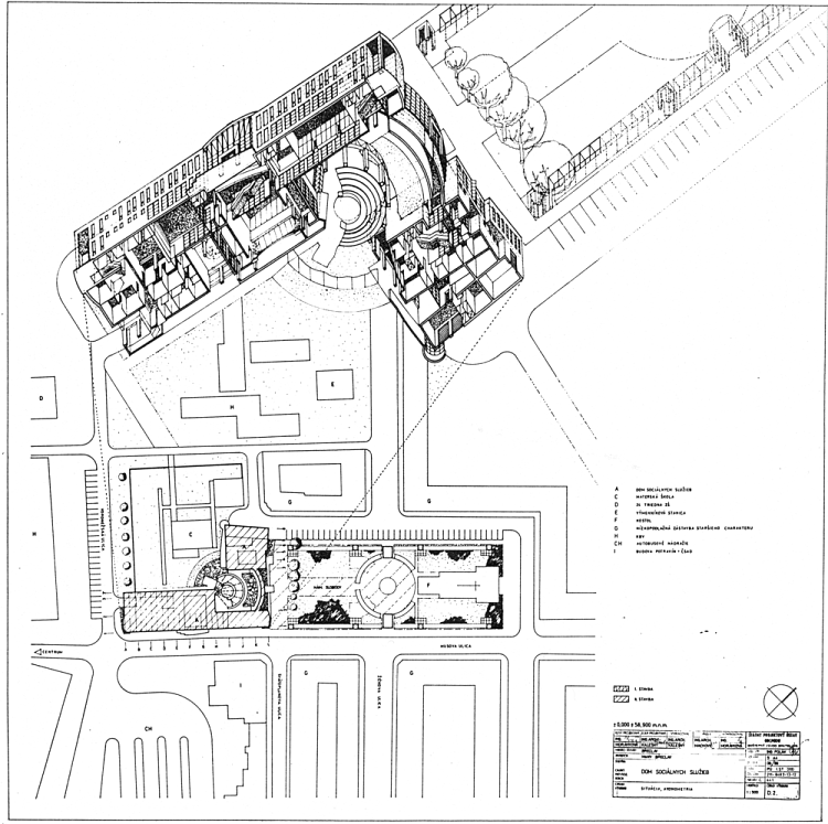 Dom sociálnych služieb Břeclav, 1982,  Autor: F. Kalesný
