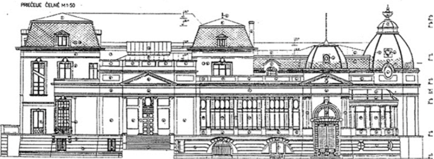 Rezidencia veľvyslanca Slovenskej republiky ,Bukurešť, Rumunsko, rekonštrukcia a interiér, 1996, Autor: F. Kalesný, spolupráca D. Ježková.