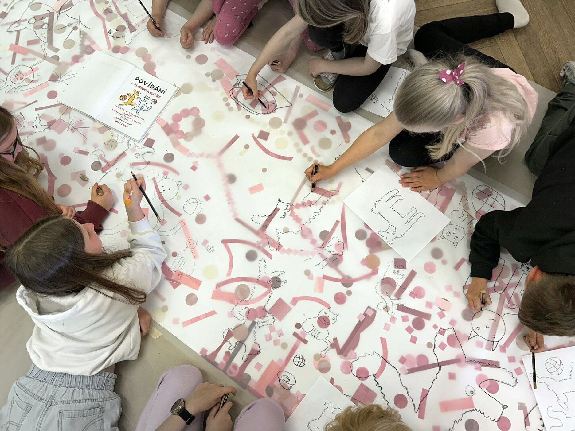 Textilný podhľad - workshop s deťmi