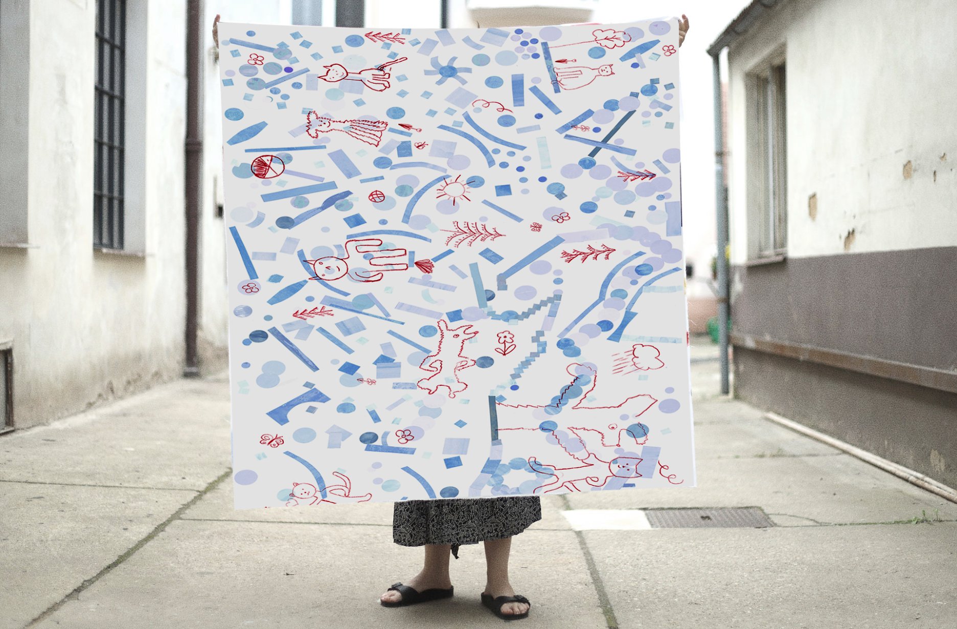 Textilný podhľad v rukách Lindy Retterovej