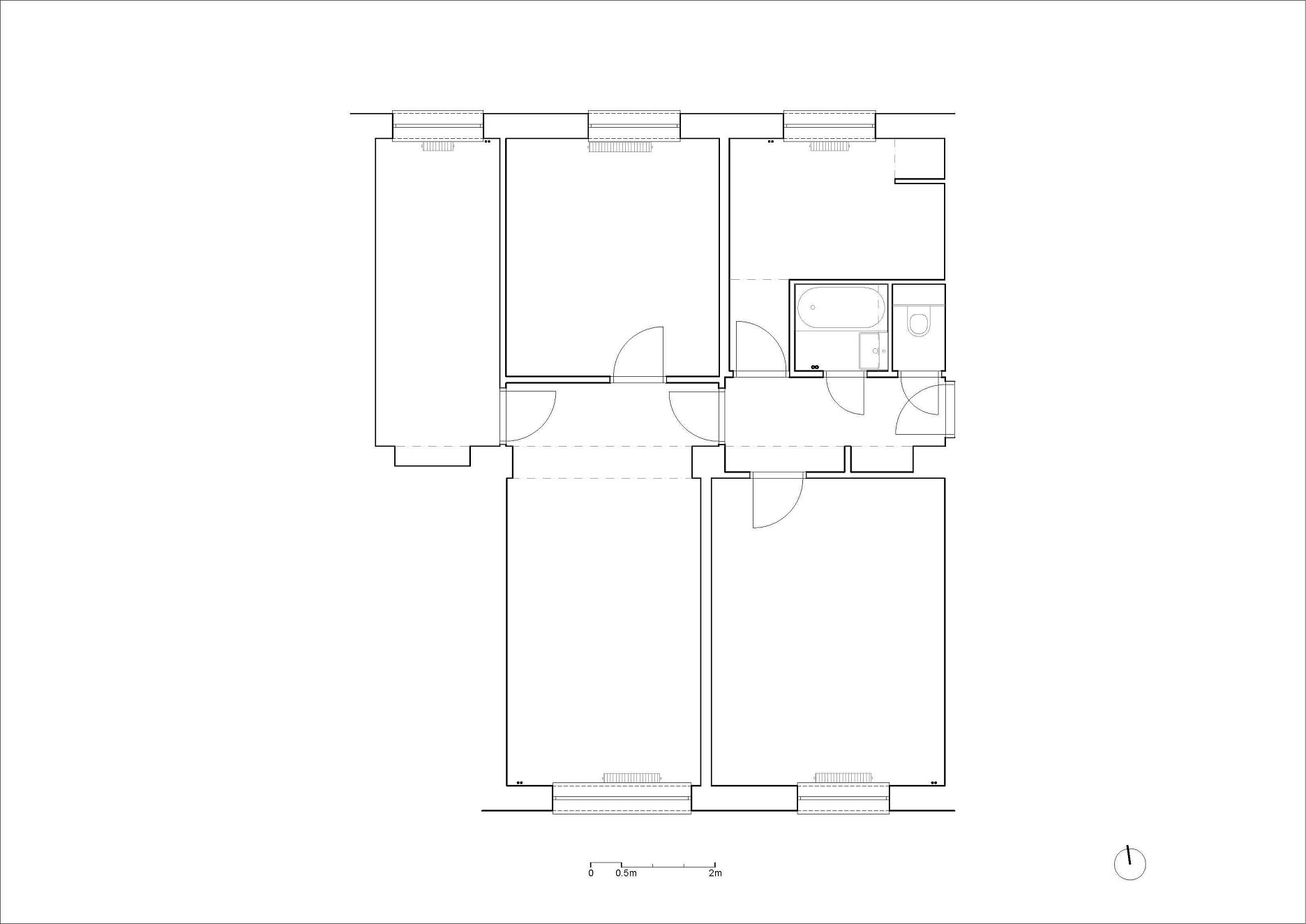 Pôdorys - pôvodný stav