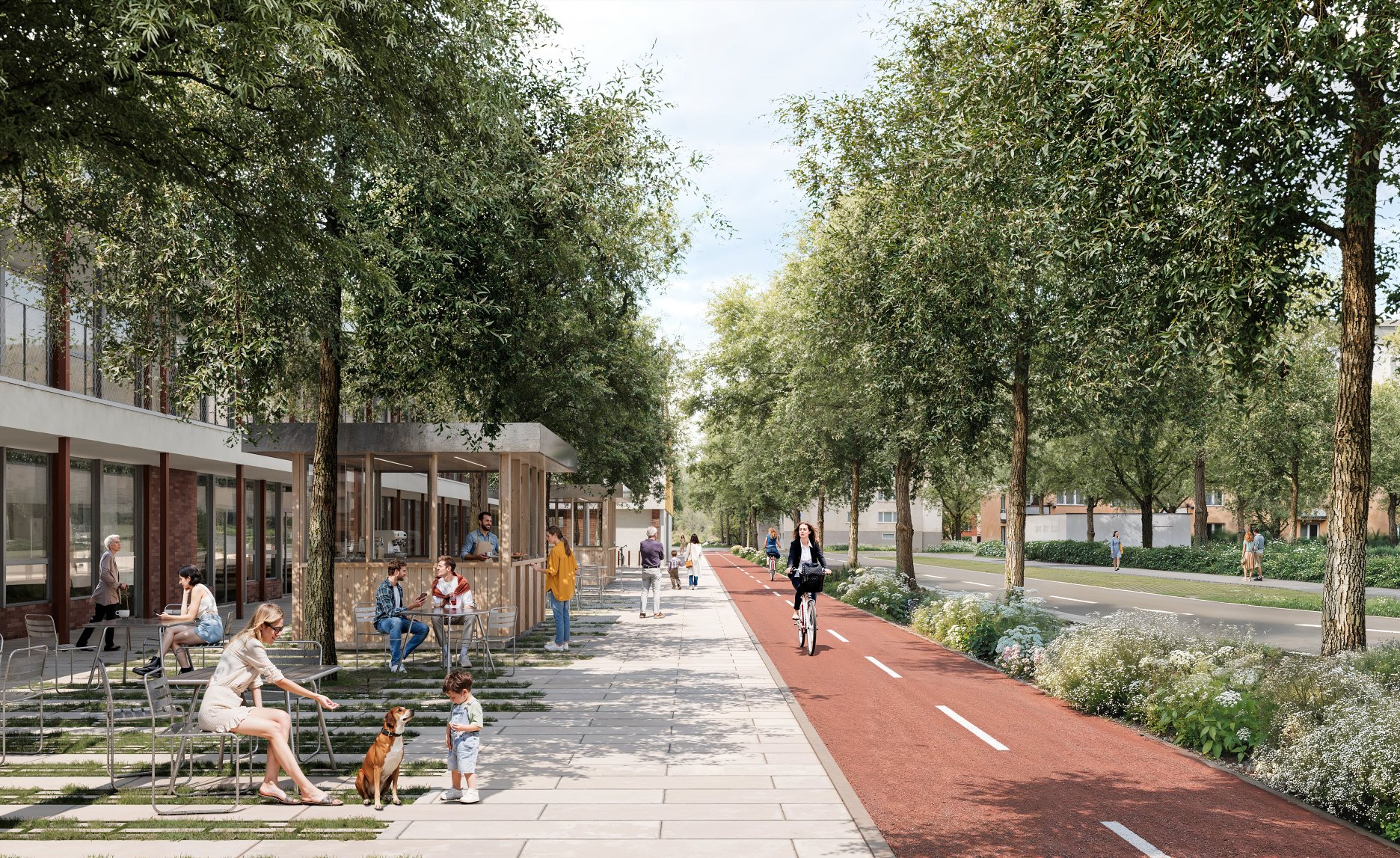 Revitalizácia verejných priestranstiev OC Sandokan - víťazný súťažný návrh ateliéru ENDORFINE