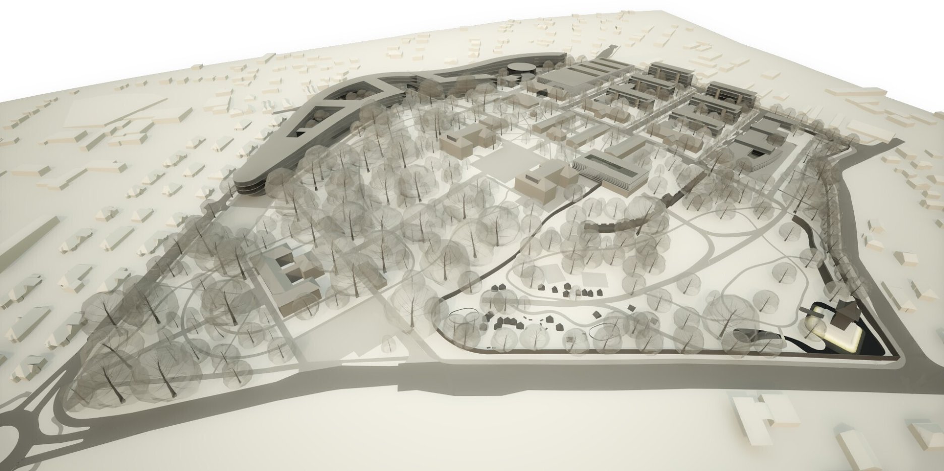 Urbanistická štúdia revitalizácie bývalých kasáríe na Martinskom vrchu