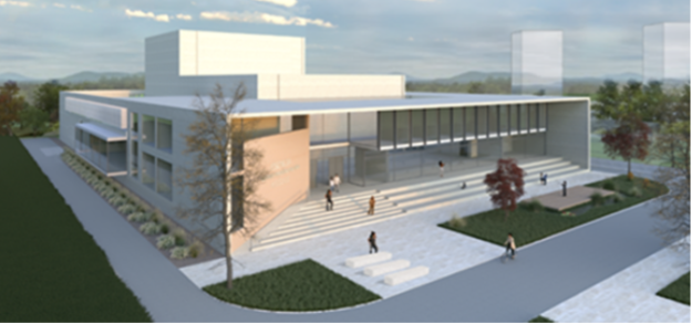 Esencia – Centrum tradičnej kultúry, Košice, architektonická štúdia – súťaž, 2024, Autori: F. Kalesný, M. Nabizada, N. Nemergutová.