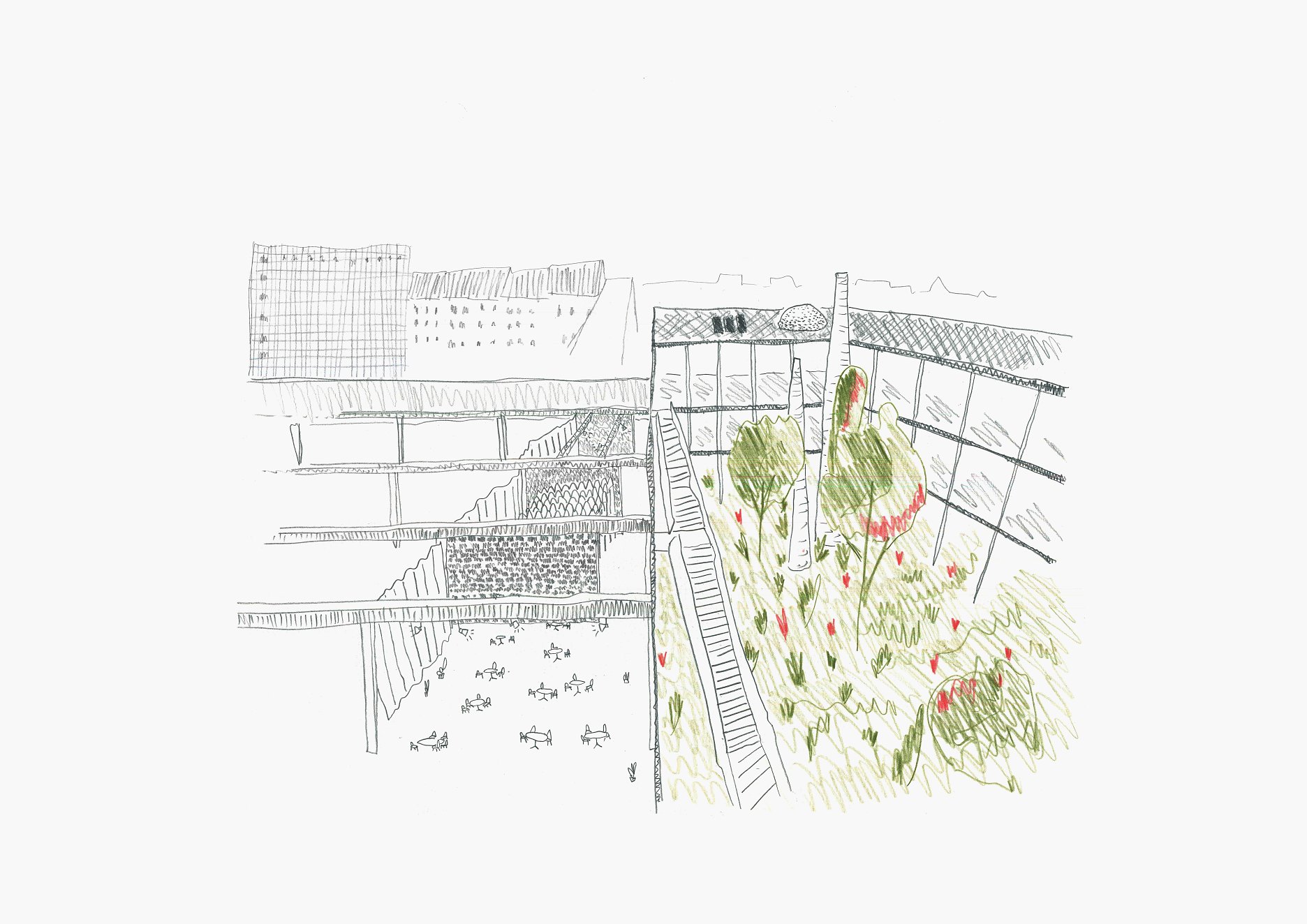 Skica z architektonickej súťaže