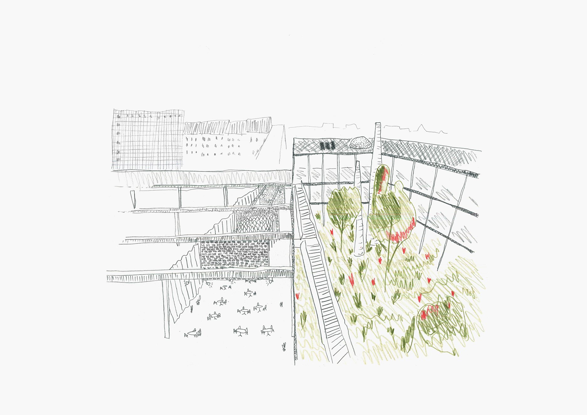 Skica z architektonickej súťaže