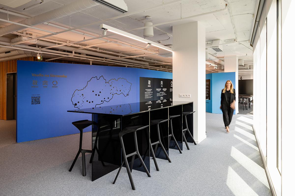Showroom Veolia – Interpolis Office Center | Zdroj: Techno box services