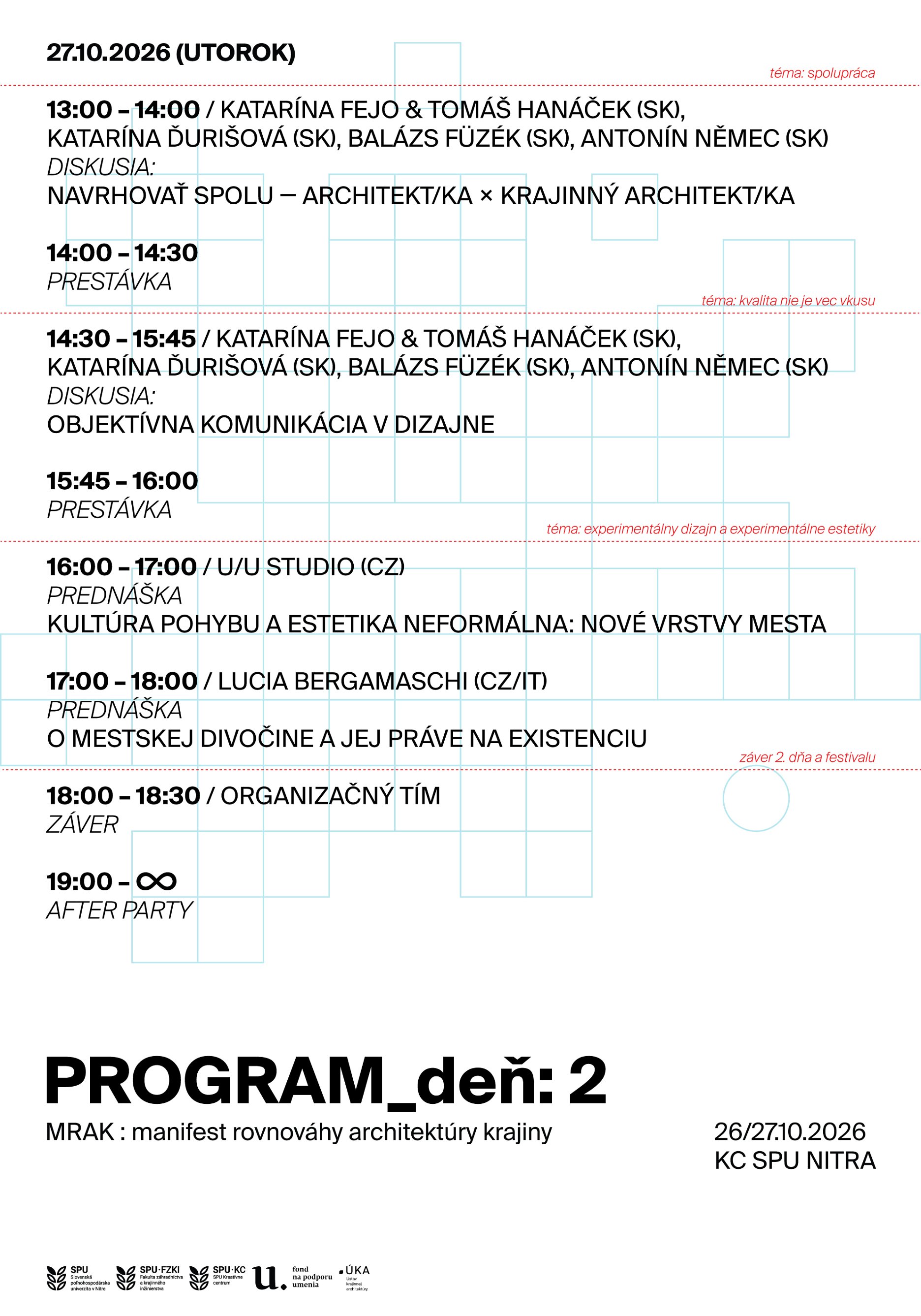 Program festivalu MRAK - deň druhý