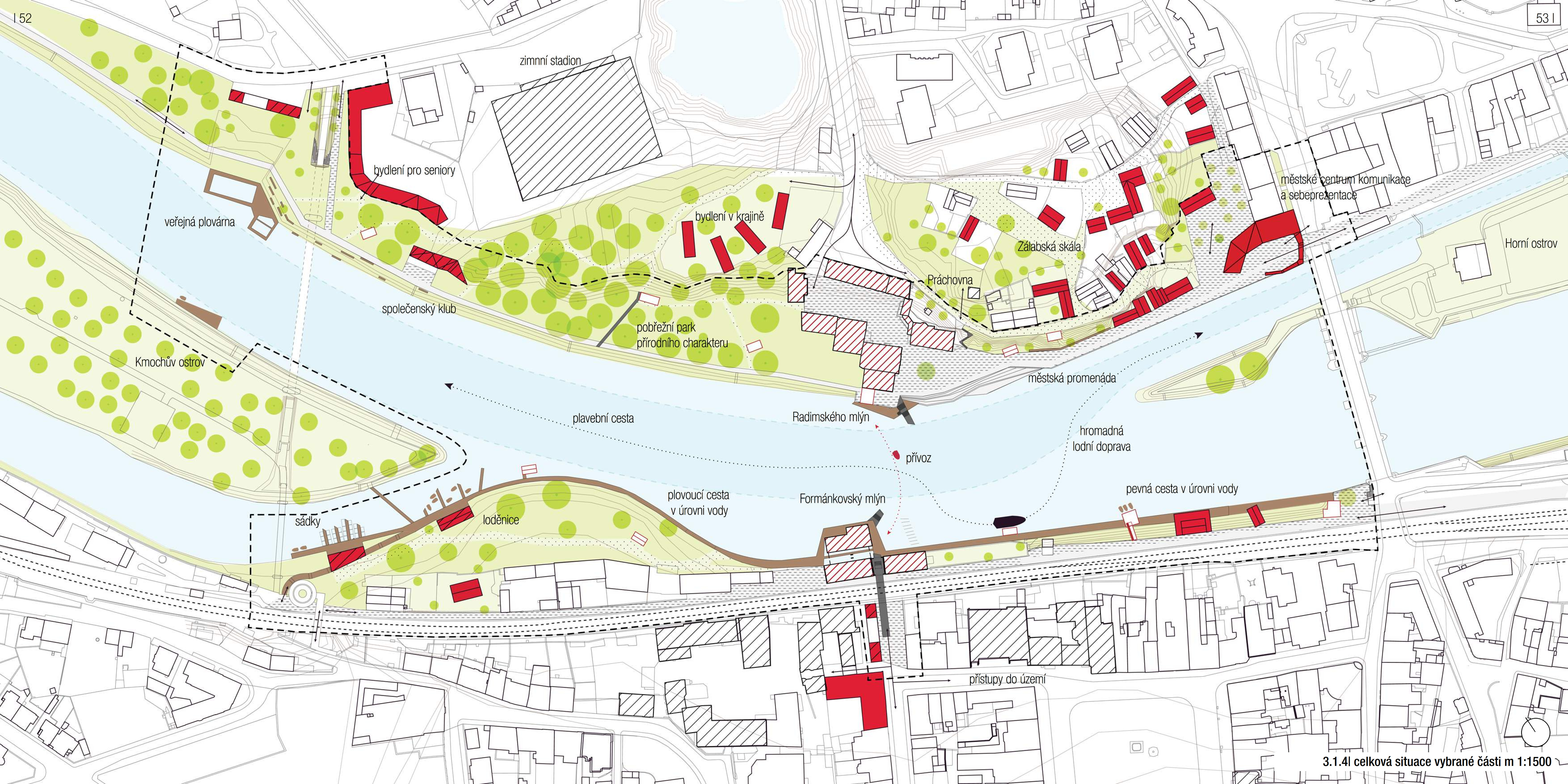 celková situace vybrané části 